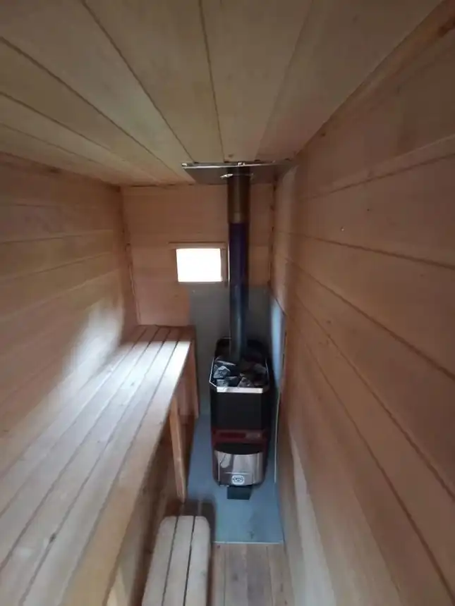 Pierwsza sauna: łaźnia z piecem